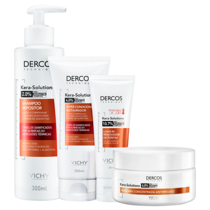 Kit Vichy Dercos Kera-Solutions Complete (4 Produtos)