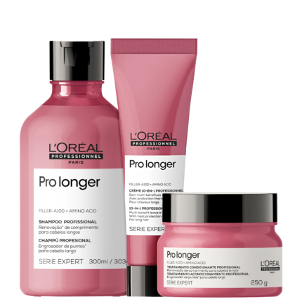 Kit L'Oréal Professionnel Serie Expert Pro Longer Preenchimento de Pontas (3 Produtos)